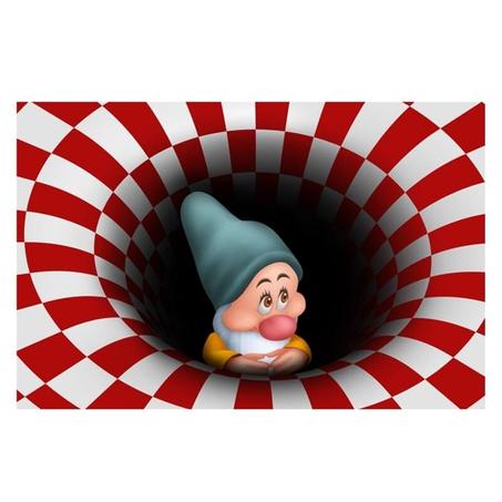 TRN018, Tapis rectangle d'illusion tourbillon pour Noël ! 1 acheté + 1 offert