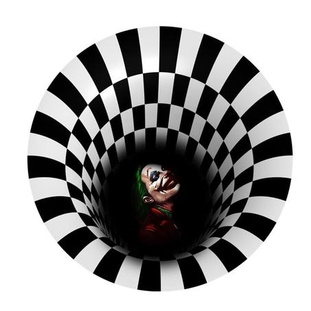 Tapis TROH03 pour soirée halloween en vortex illusion 3D 1 acheté + 1 offert