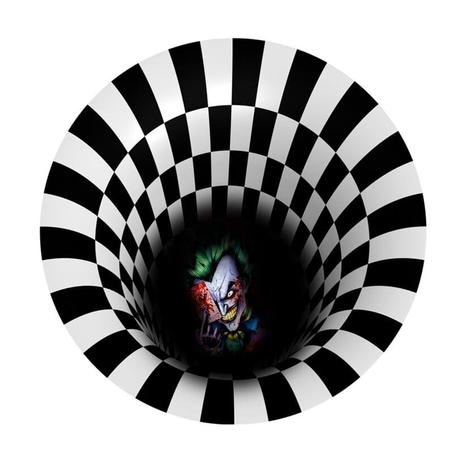Tapis TROH05 décoration halloween joker vortex illusion 3D 1 acheté+1 offert