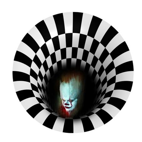 TROH07, Tapis rond d'illusion tourbillon pour Halloween ! 1 acheté + 1 offert