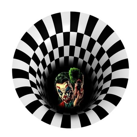 TROH09, Tapis rond d'illusion tourbillon pour Halloween ! 1 acheté + 1 offert