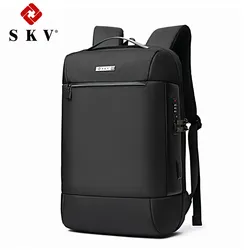 Sac à dos multifonctionnel en tissu Oxford imperméable avancé antivol avec verrouillage par mot de passe boîte de tige de prise arrière sac à dos avec chargement USB