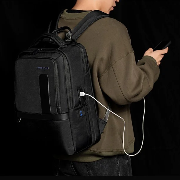 ARCTIC HUNTER B00490 Sac à dos extensible (9 cm) pour ordinateur portable 15,6 pouces avec chargeur USB
