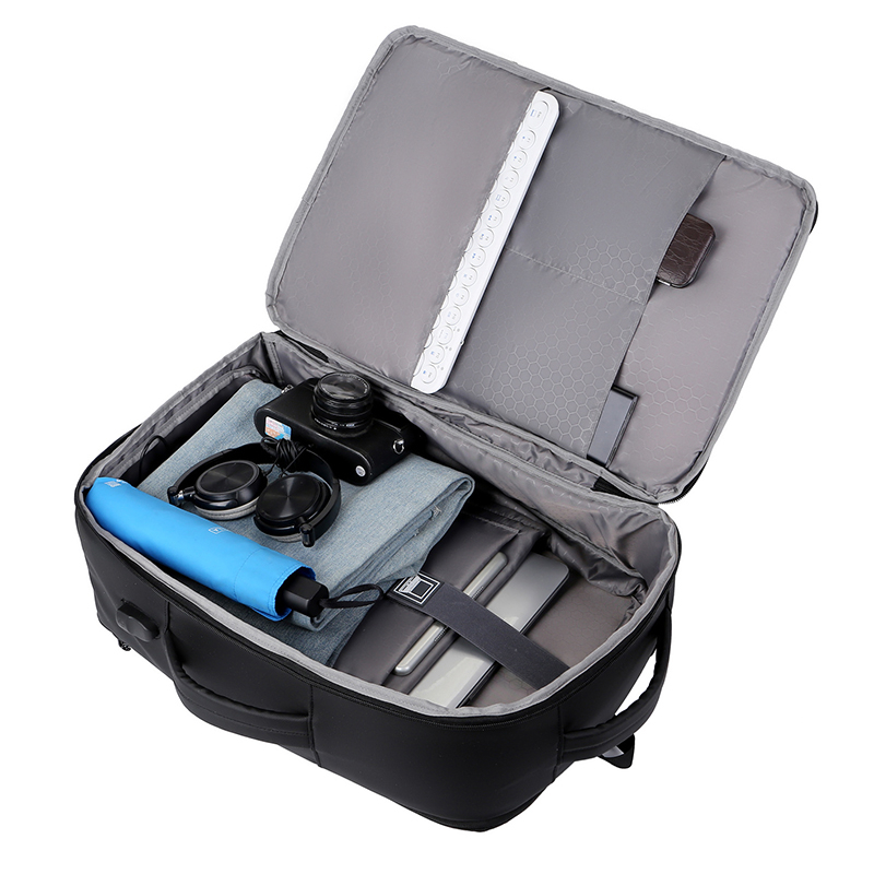 Sac à dos Extensible  pour Ordinateur Portable avec Compartiment à Chaussures et port USB