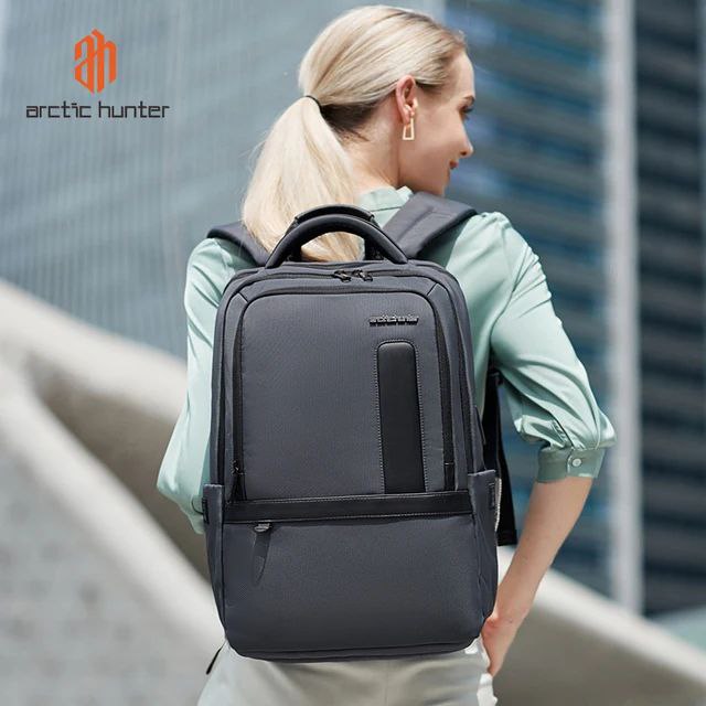 ARCTIC HUNTER B00490 Sac à dos extensible (9 cm) pour ordinateur portable 15,6 pouces avec chargeur USB