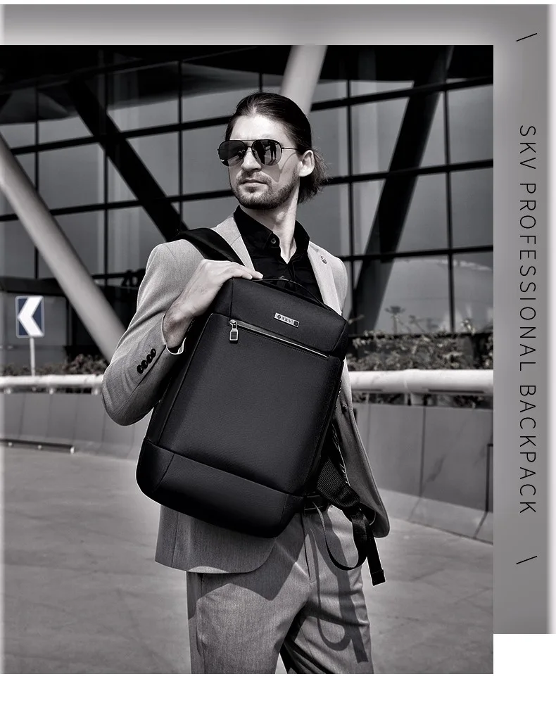 Sac à dos multifonctionnel en tissu Oxford imperméable avancé antivol avec verrouillage par mot de passe boîte de tige de prise arrière sac à dos avec chargement USB