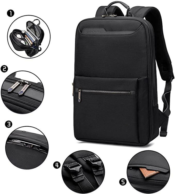 Arctic Hunter - Sac à dos pour ordinateur portable, Anti-vol, extensible