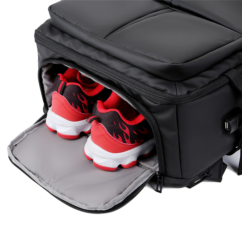 Sac à dos Extensible  pour Ordinateur Portable avec Compartiment à Chaussures et port USB