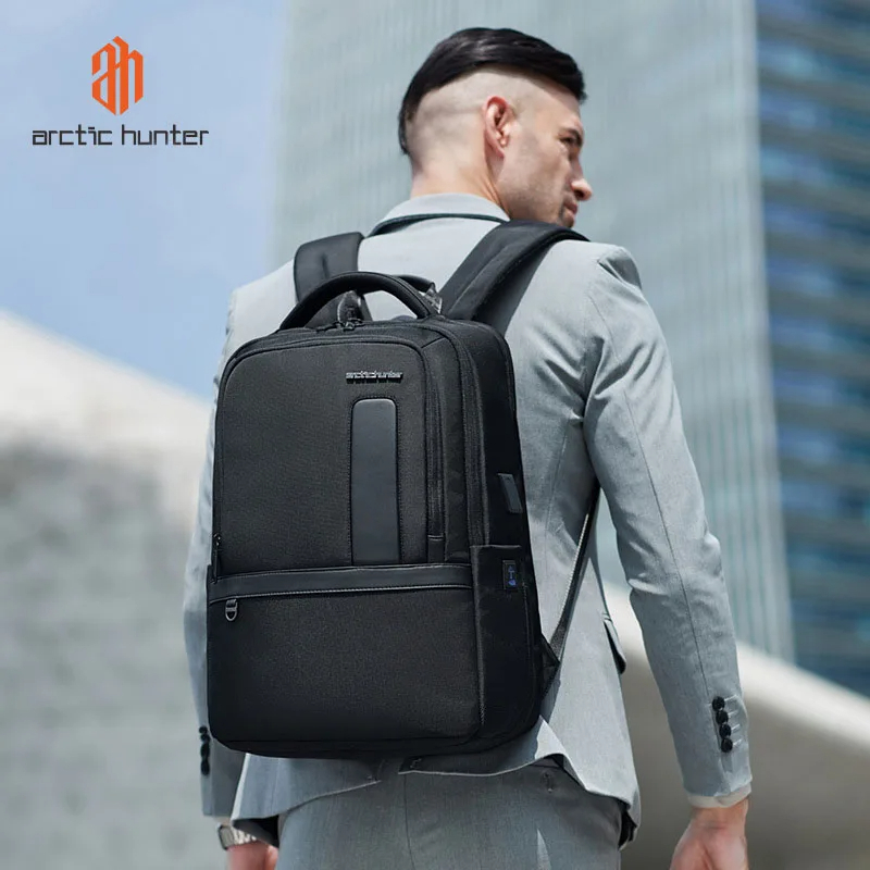 ARCTIC HUNTER B00490 Sac à dos extensible (9 cm) pour ordinateur portable 15,6 pouces avec chargeur USB