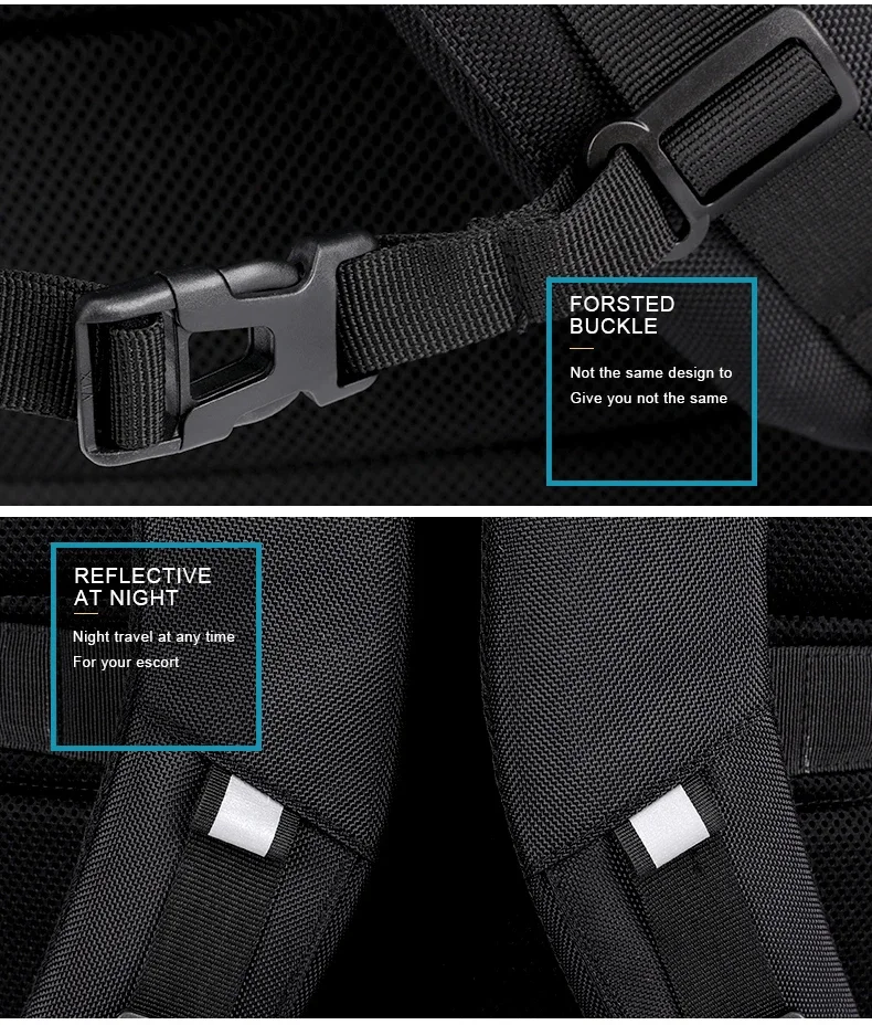 ARCTIC HUNTER – Sac à Dos de Voyage , avec Chargeur USB, Grande Capacité, pour Ordinateur portable de 15.6 pouces