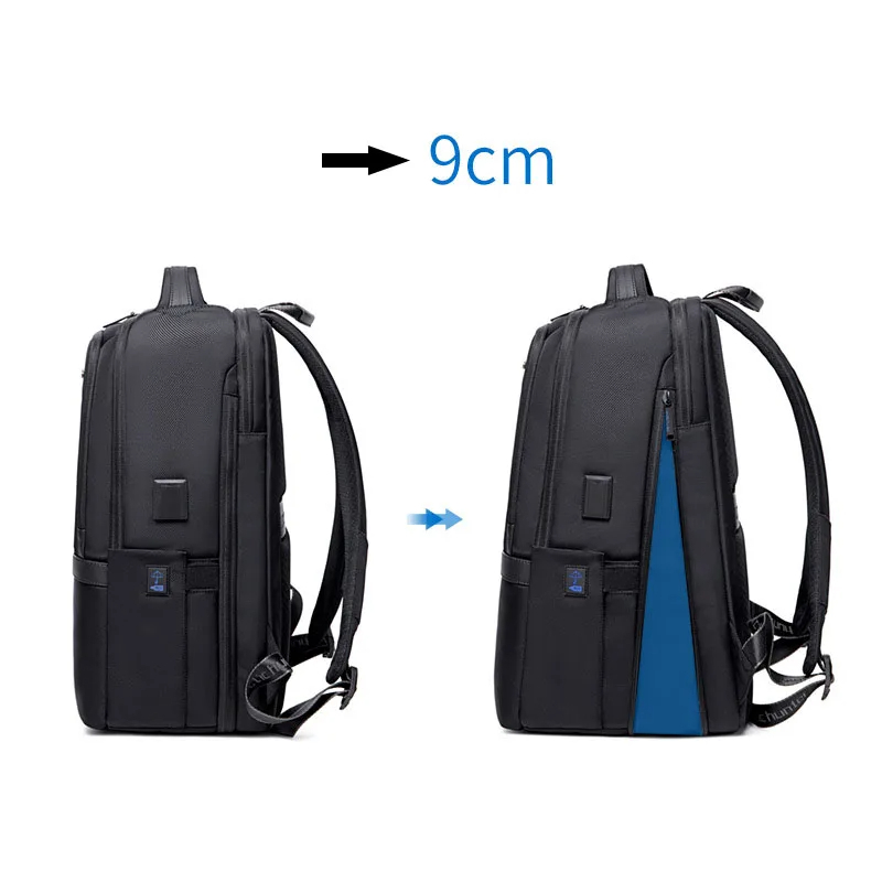 ARCTIC HUNTER B00490 Sac à dos extensible (9 cm) pour ordinateur portable 15,6 pouces avec chargeur USB