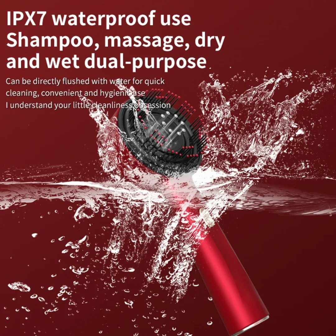 Brosse de massage de cuir chevelu électrique