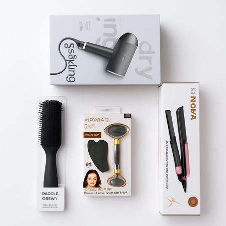 بوكس سيدتي: شوشوار + بابليز + حجر مساج + ابروس الشعر