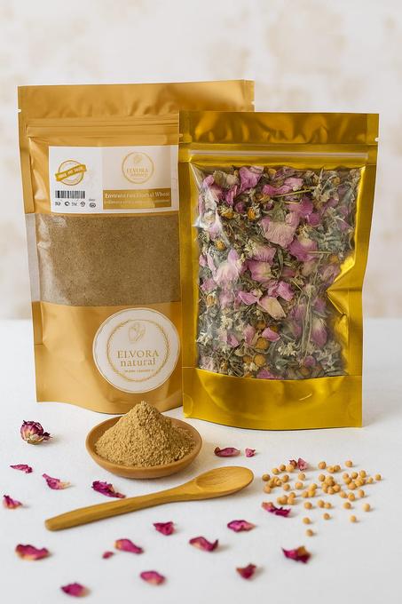 المشاط الهندي Elvora  natural – خلطة الأعشاب النادرة لتكثيف الشعر