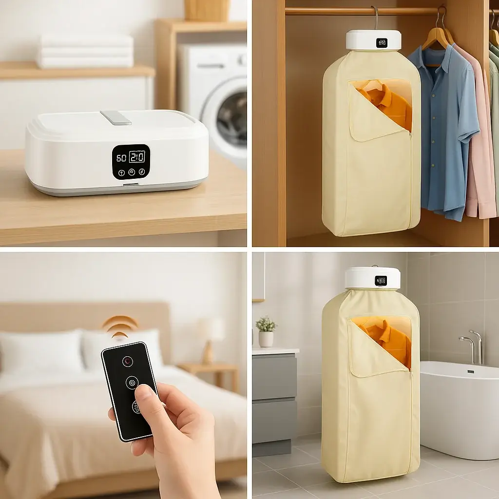 Séchoir à linge mural pliable