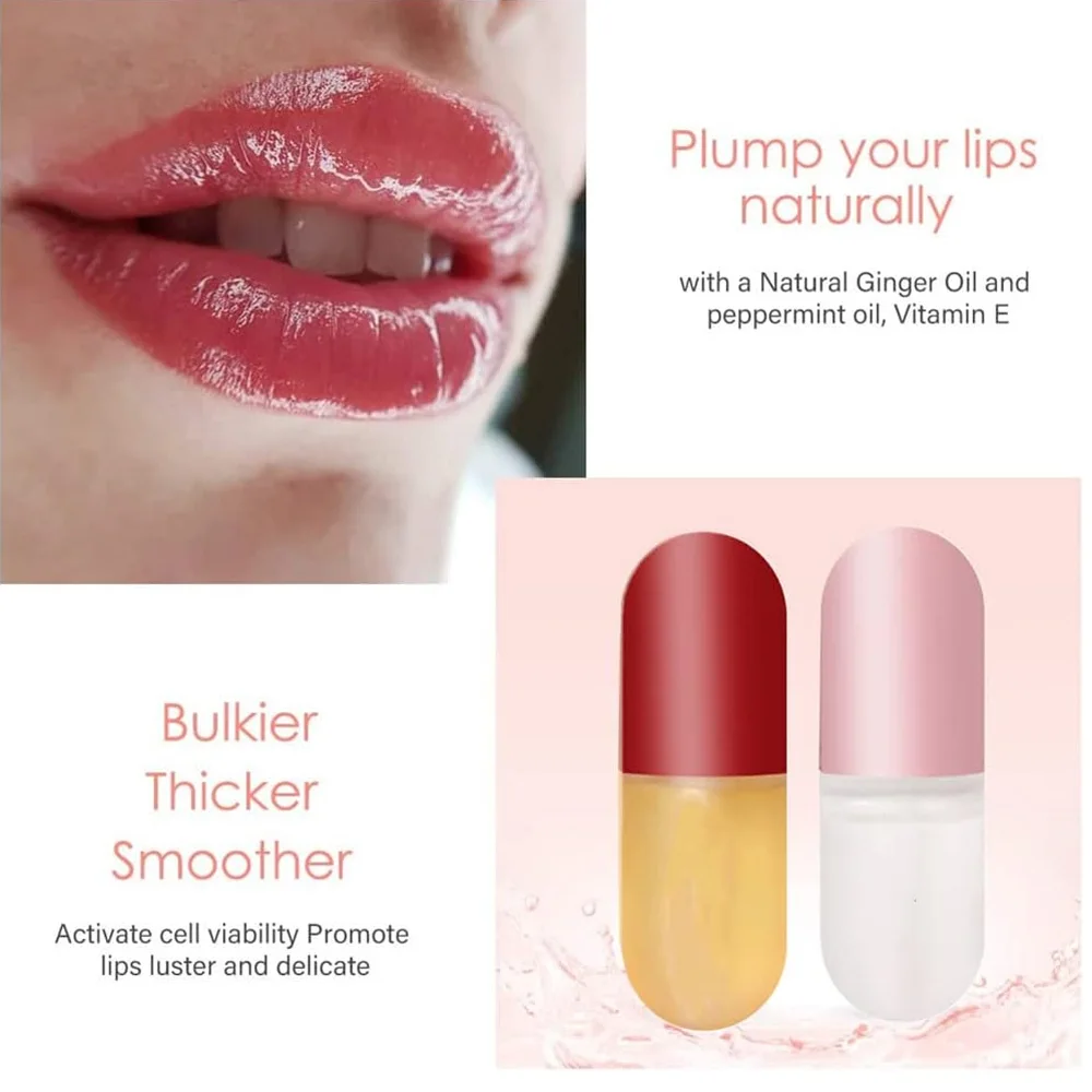 Lip Plumper & Lip Care Serum Moisturize - سيروم للعناية بالشفاه ومضخم الشفاه