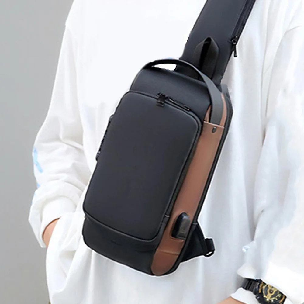 Portable Waterproof USB Bag شنطة ظهر كروس بودي  مضادة للماء