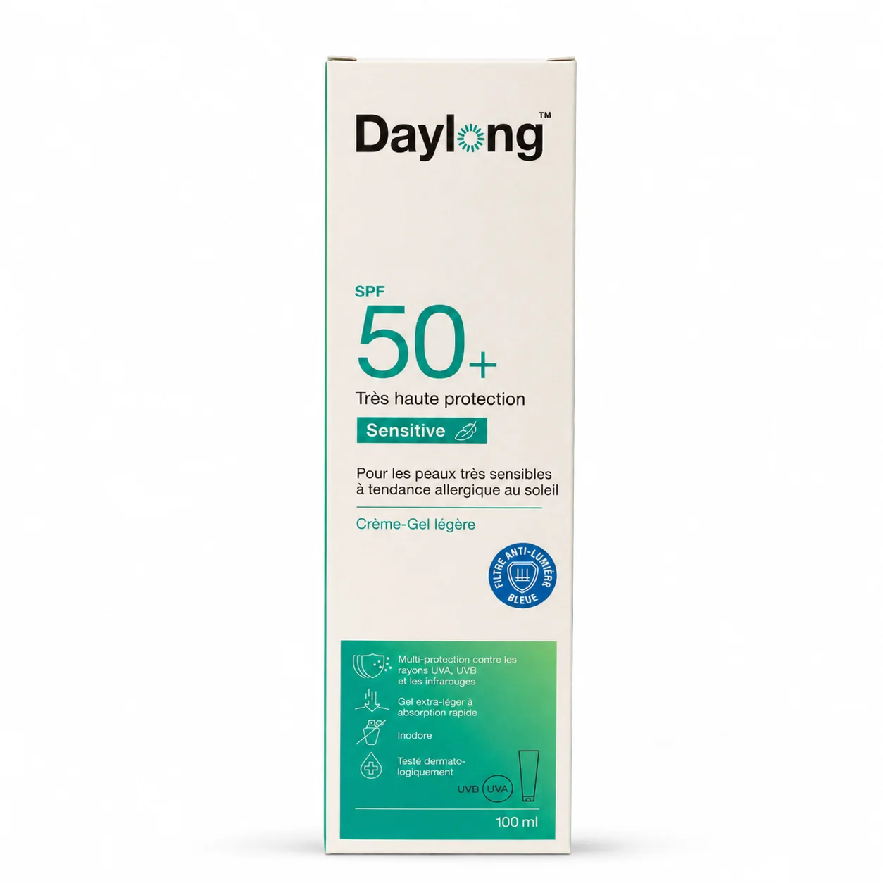 Daylong Sensitive Crème-Gel Légère SPF 50+ – 100 ml