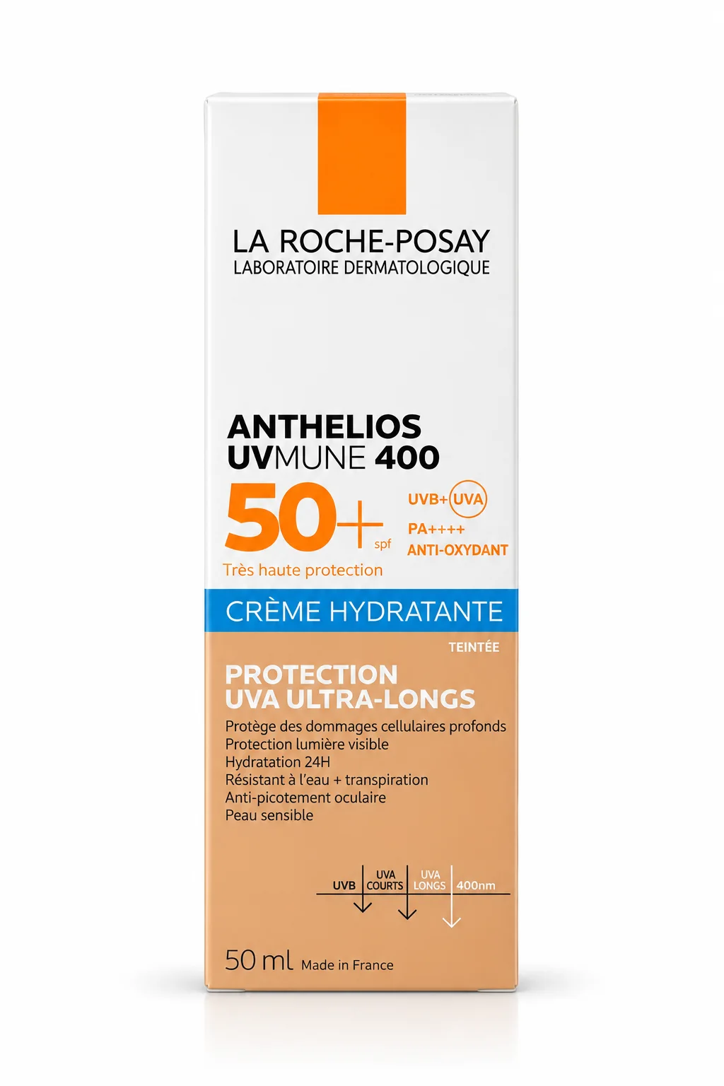 La Roche-Posay Anthelios UVMune 400 Crème Hydratante Teintée SPF50+ – 50 ml