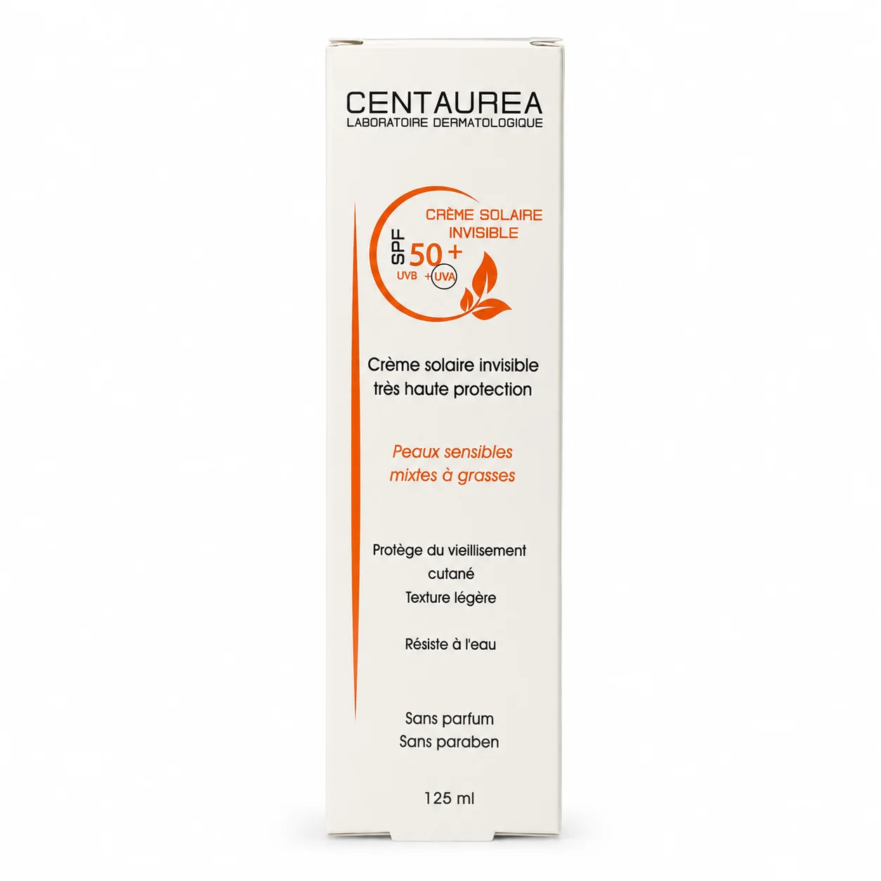 Centaurea Crème Solaire Invisible SPF 50+ – 125 ml