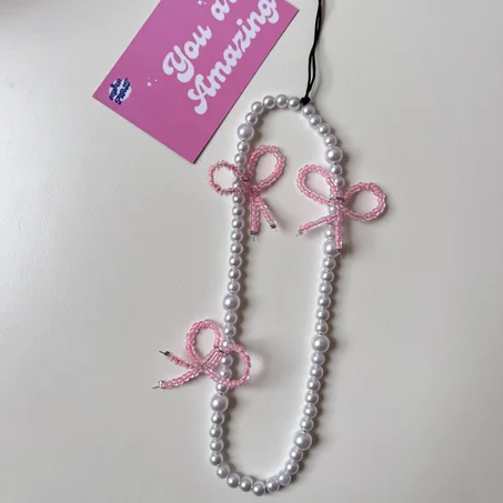 Pink Bow Strap