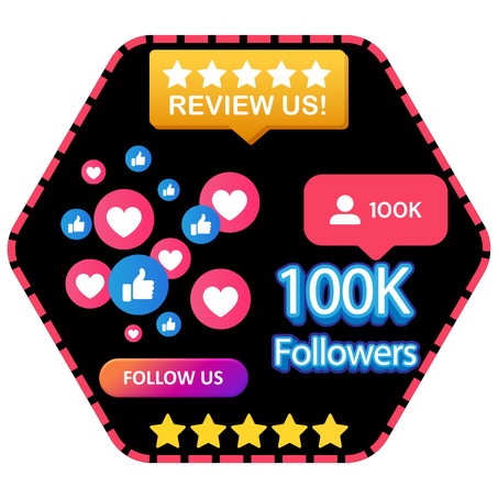 خدمة اضافة التقييمات وزيادة المتابعين