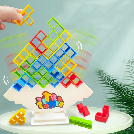 Tetra Tower: Block Stacking Mastery for All Ages!