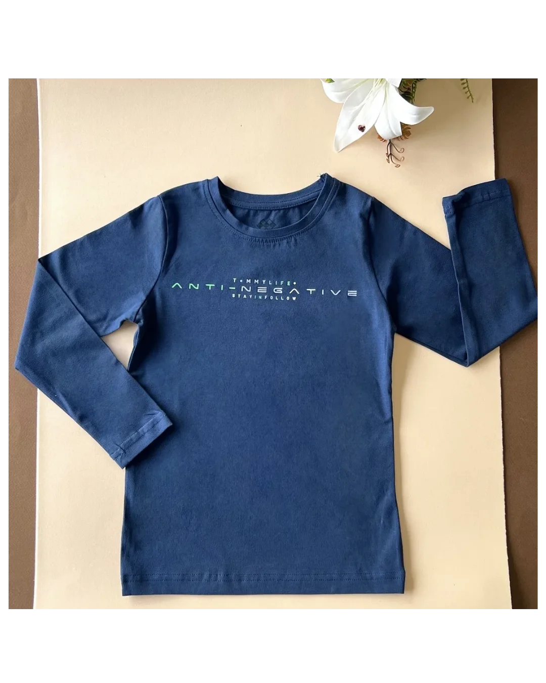 Tee-shirt enfant manches longues en coton