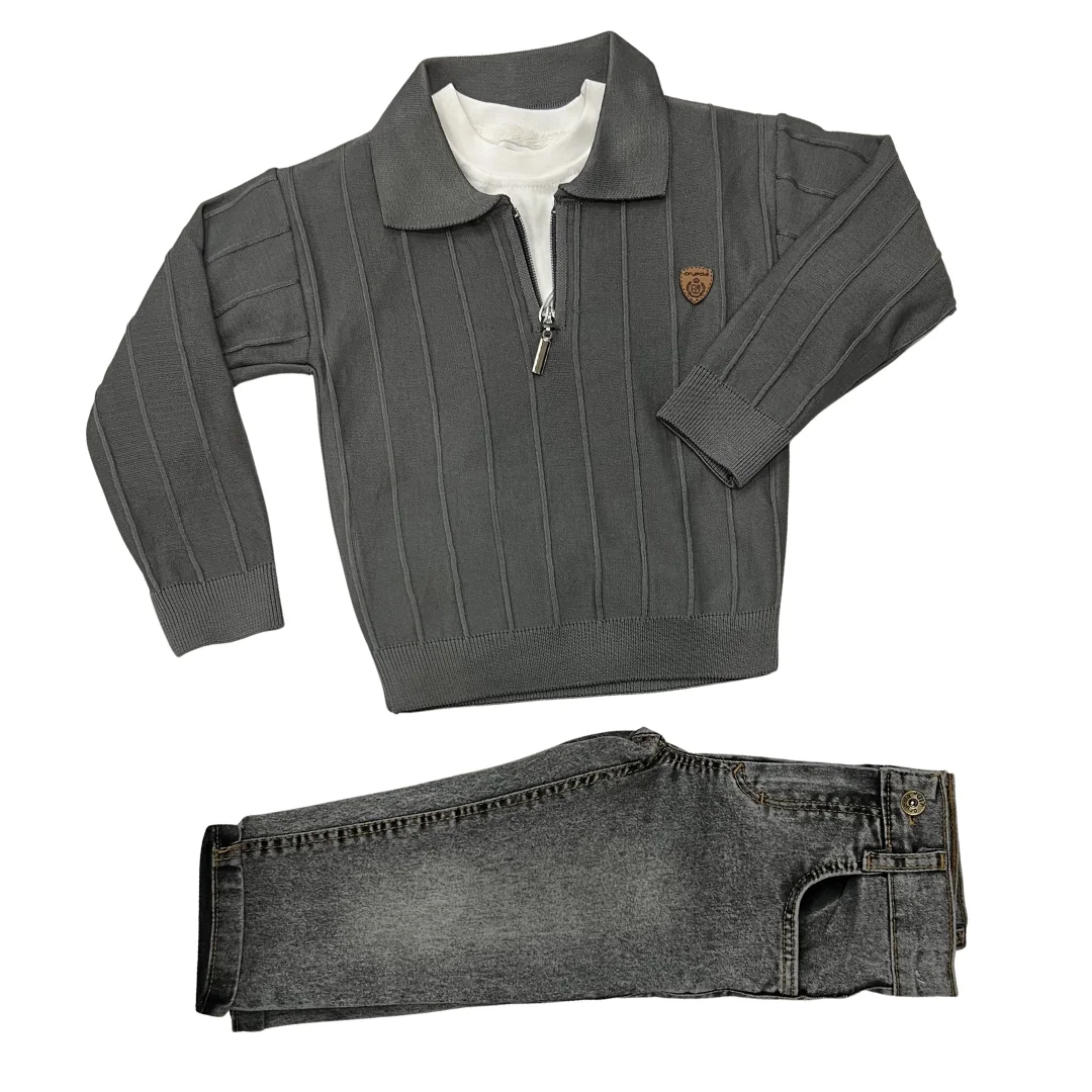 Ensemble  3 Pièces Tricot Oryeda