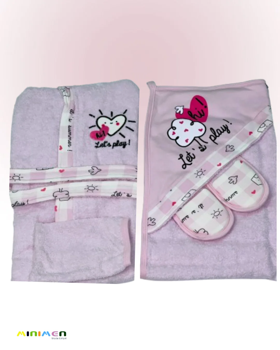 Sortie de bain bébé  4 piéces