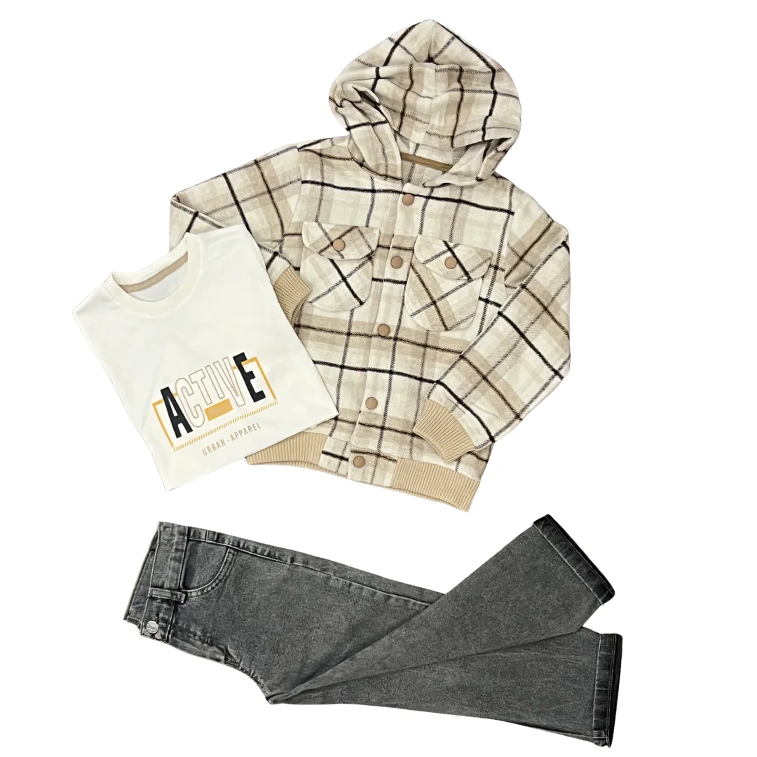 Ensemble Veste Carreau