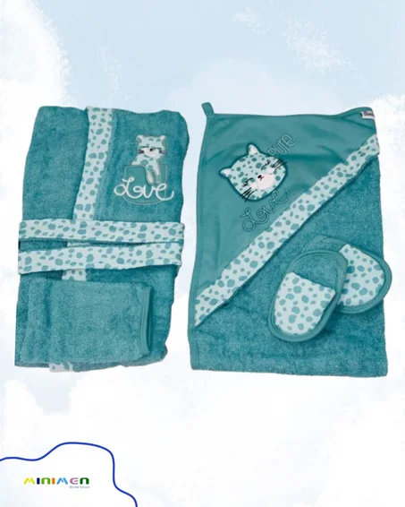 Sortie de bain bébé  4 piéces