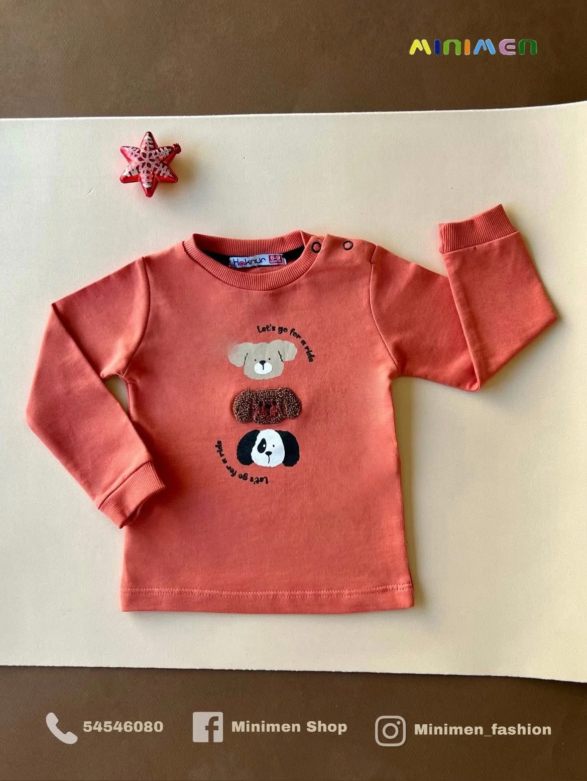 Sweatshirt bébé en coton motif animaux