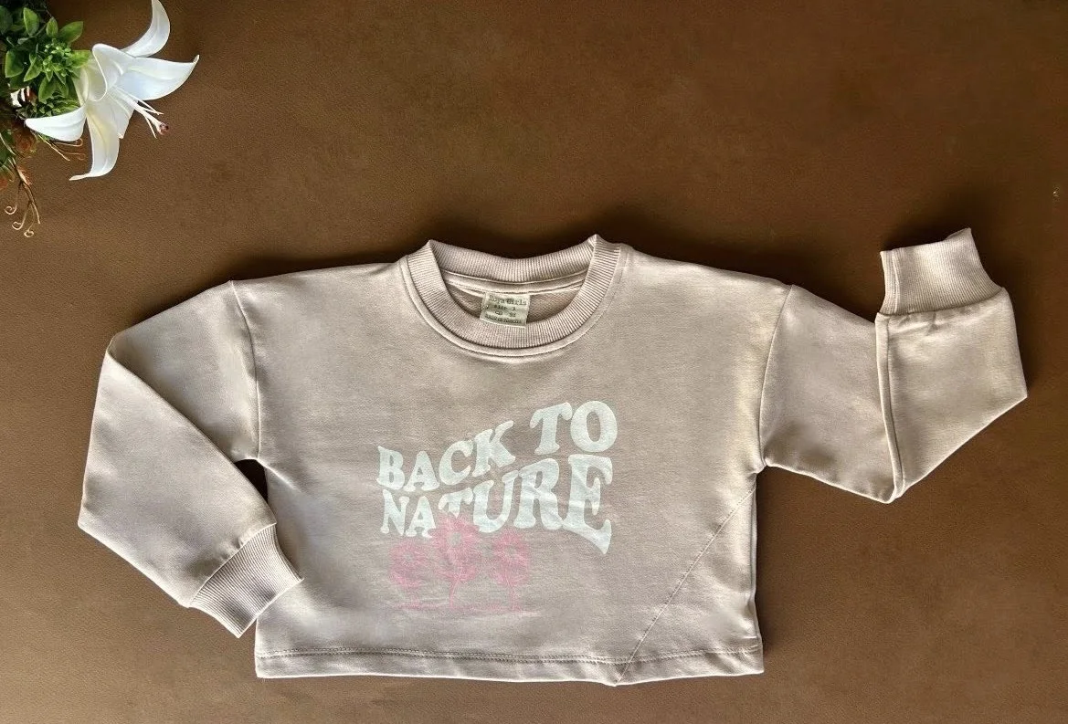 T-shirt "Back To Nature" pour les filles