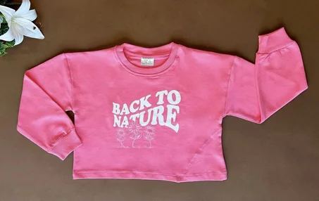 T-shirt "Back To Nature" pour les filles