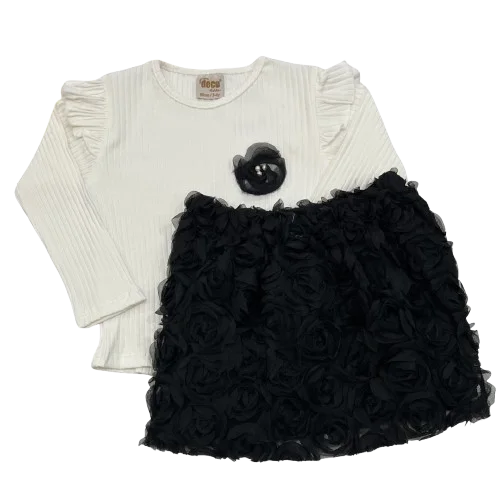 Ensemble Jupe Fleur Dentelle