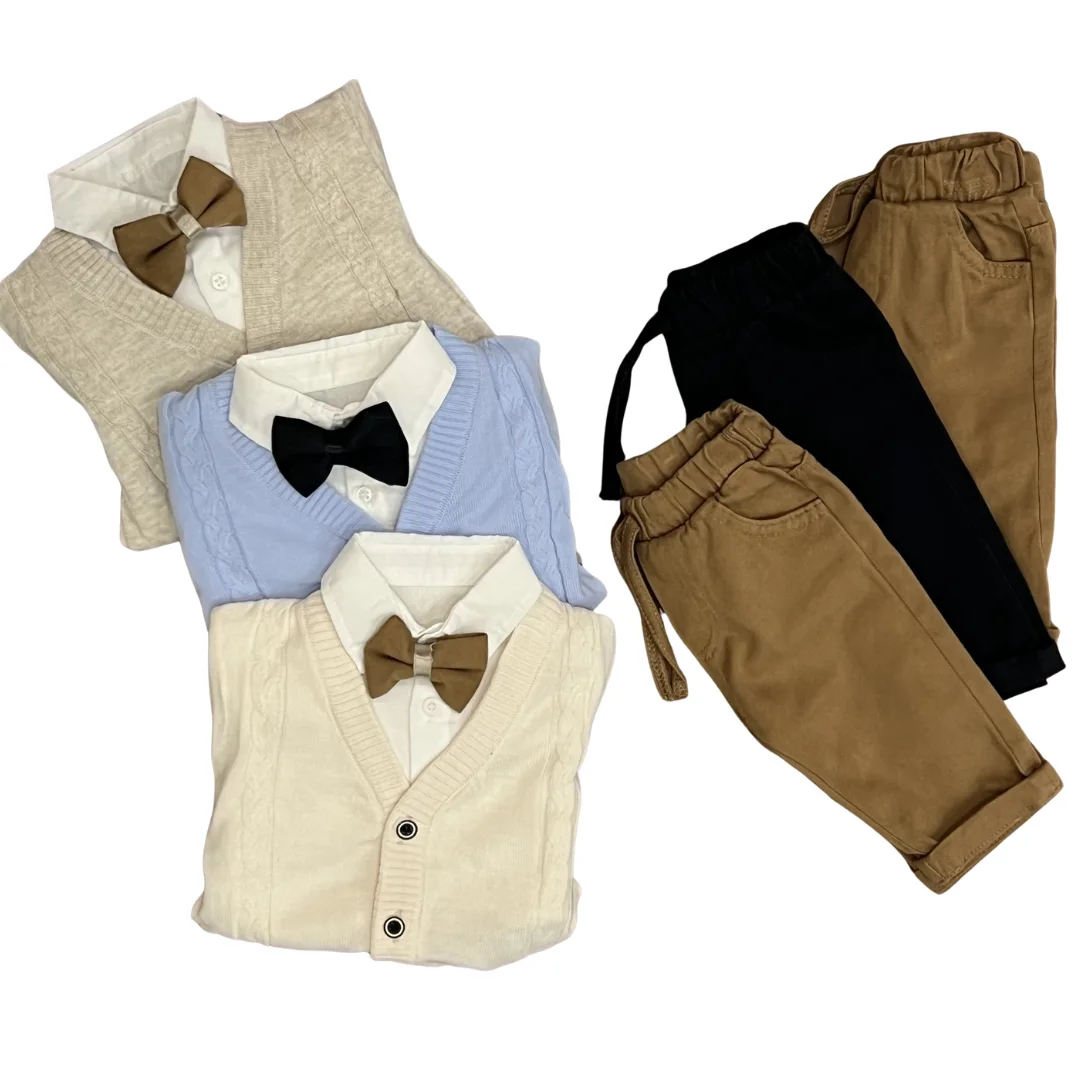 Ensemble 3 Pièces Bébés Papillion Buttons