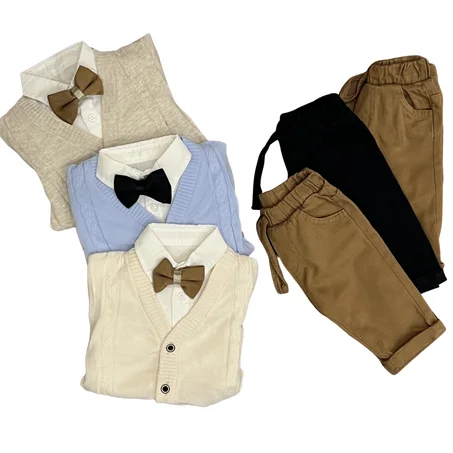 Ensemble 3 Pièces Bébés Papillion Buttons