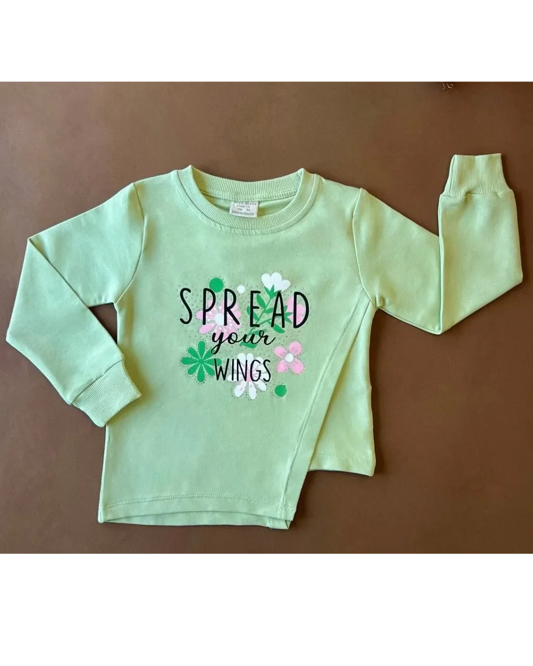 Tee-shirt manches longues en coton Spread Your Wings