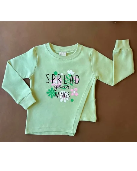 Tee-shirt manches longues en coton Spread Your Wings