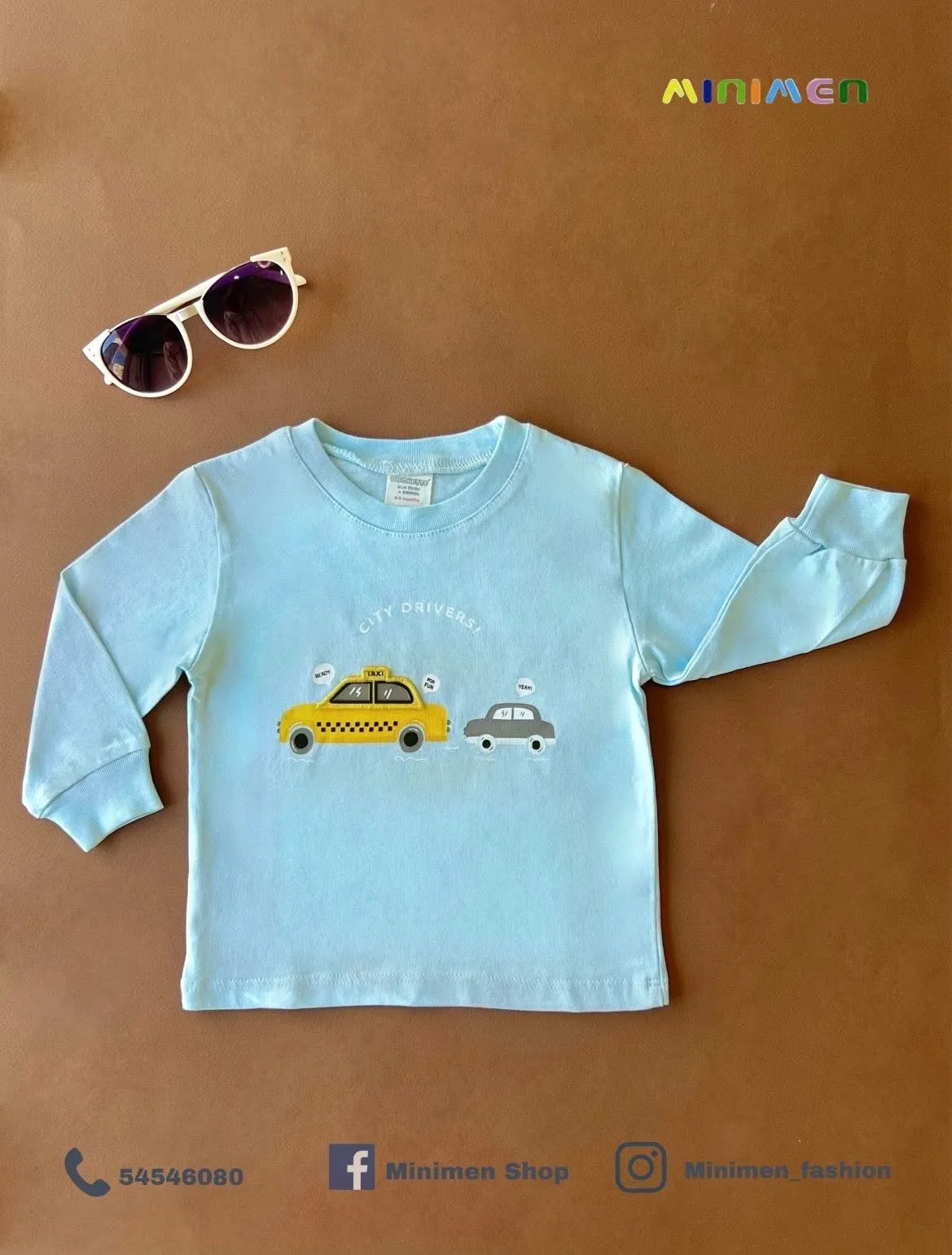 Sweatshirt bébé en coton motif voiture