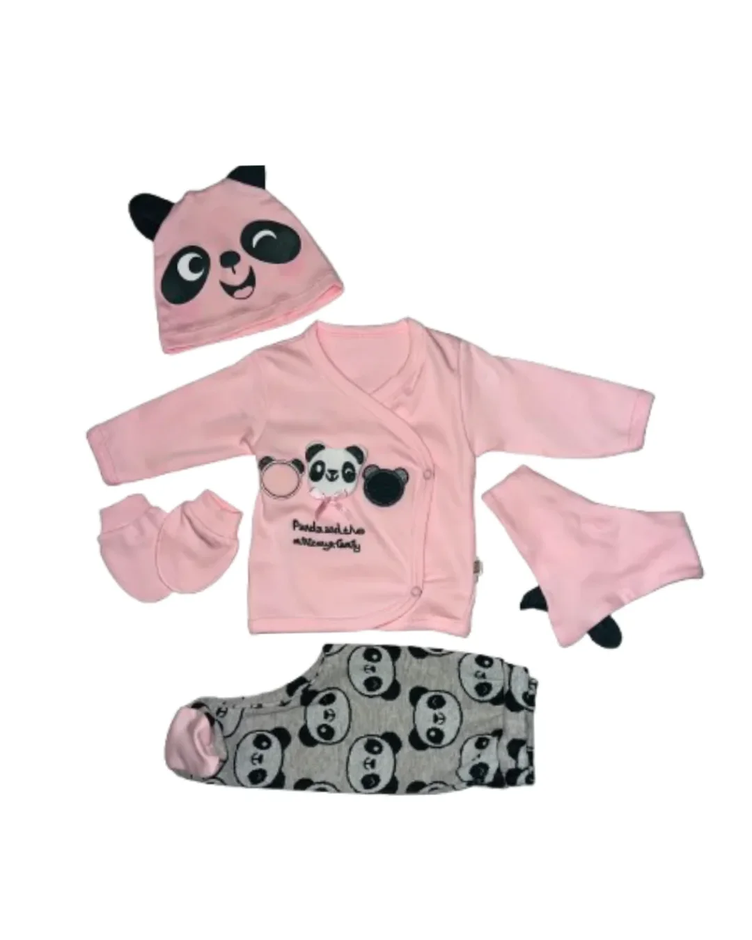 Ensemble cadeau bébé 5 pièces en coton