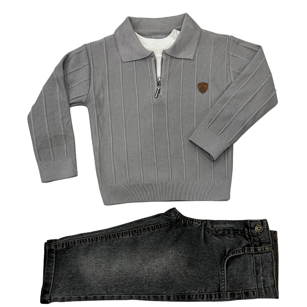 Ensemble  3 Pièces Tricot Oryeda