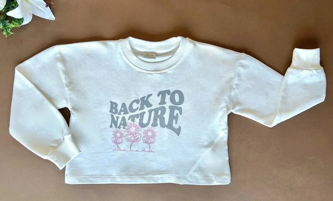 T-shirt "Back To Nature" pour les filles