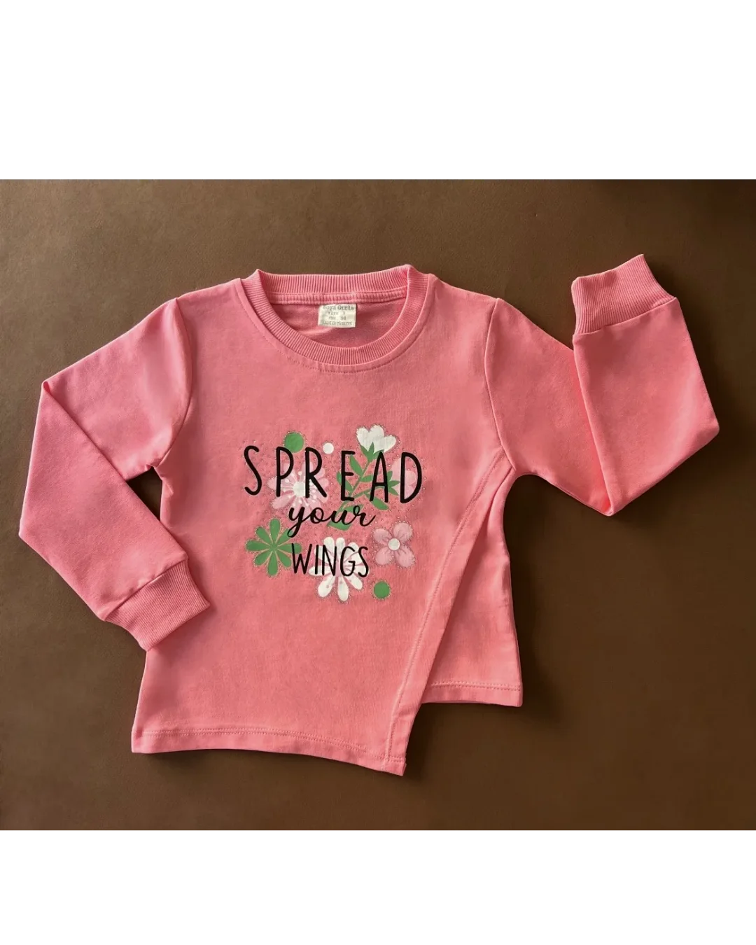 Tee-shirt manches longues en coton Spread Your Wings