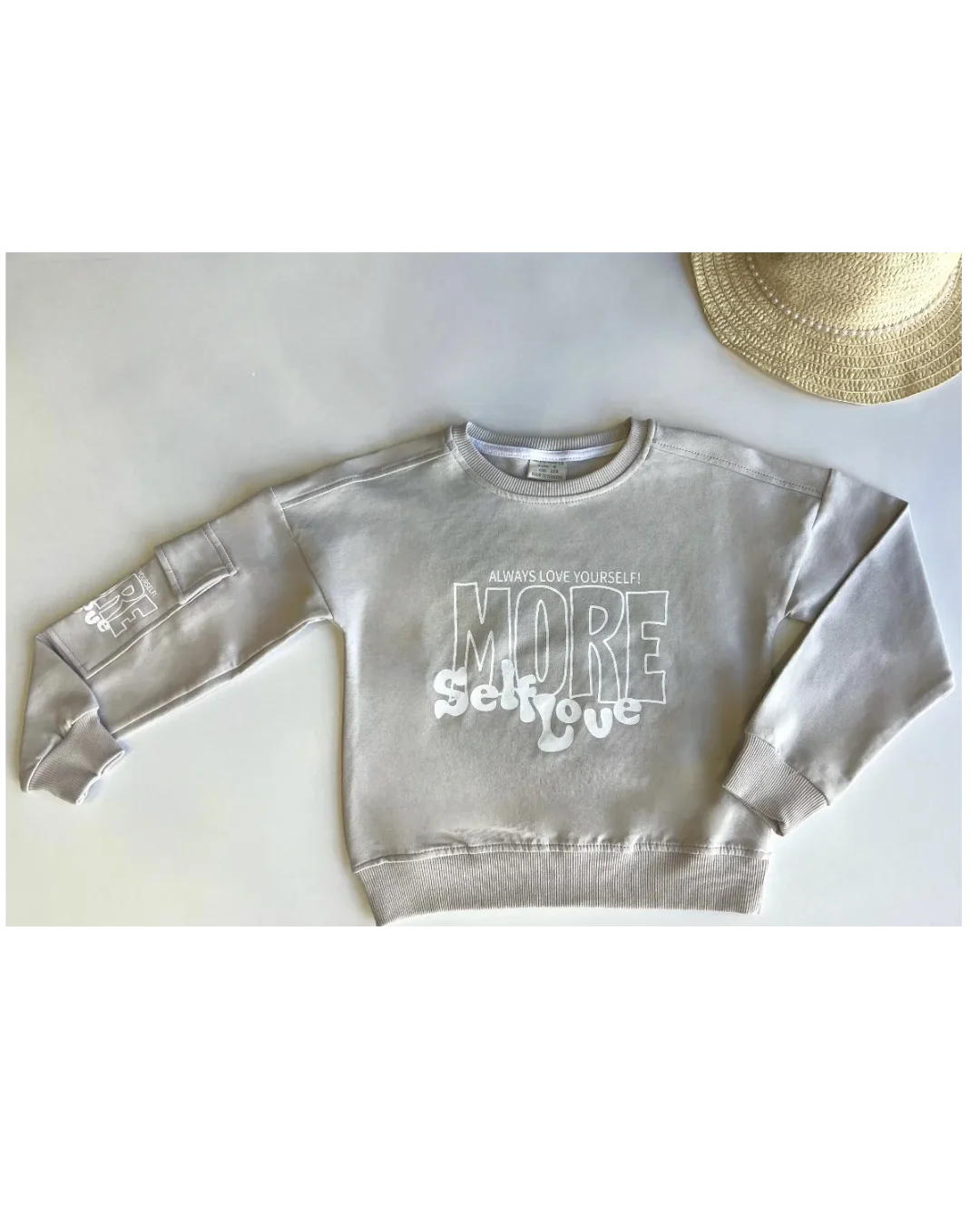 Tee-shirt fille manches longues en coton