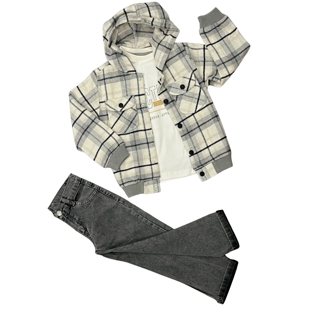 Ensemble Veste Carreau