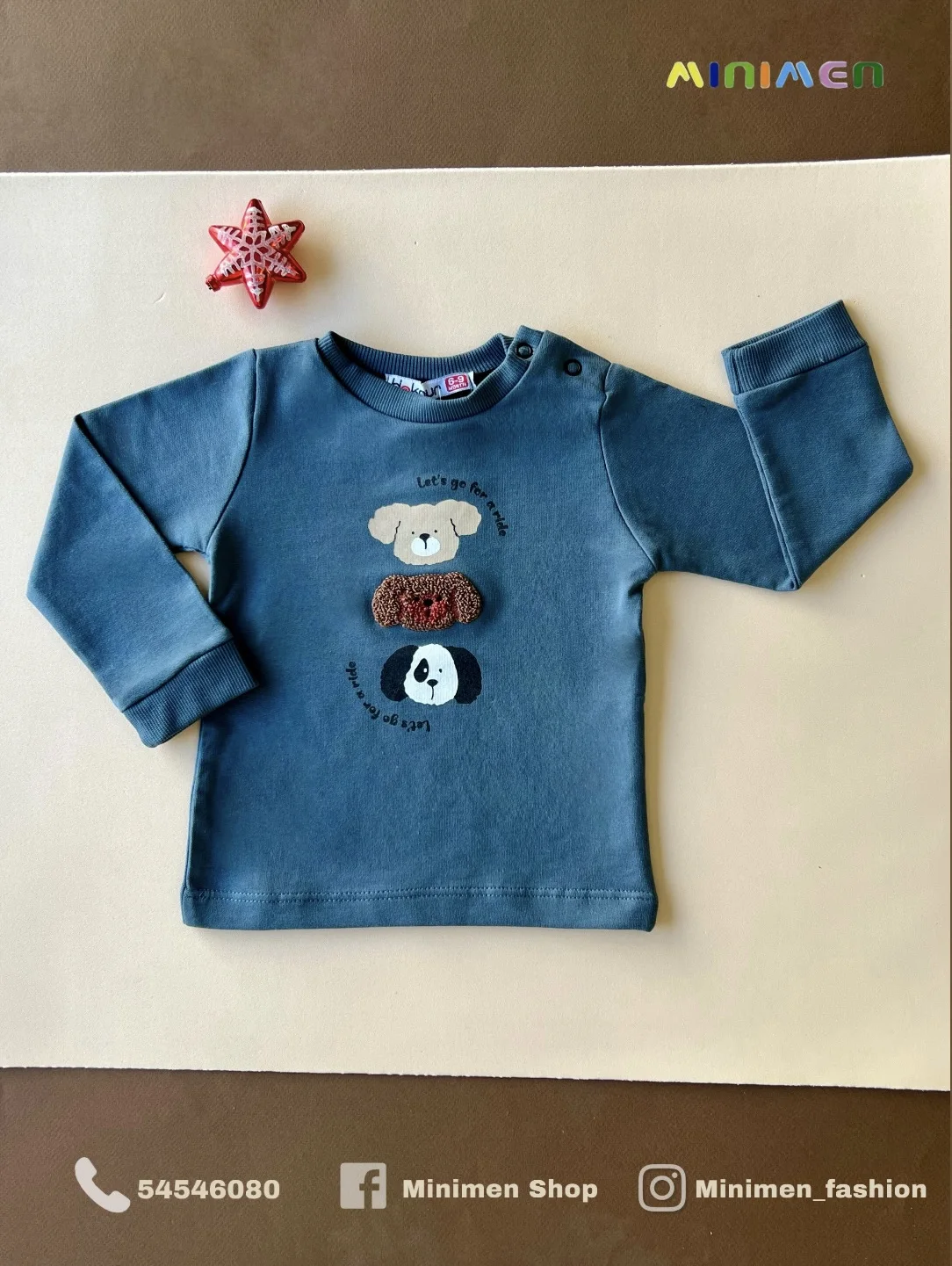 Sweatshirt bébé en coton motif animaux
