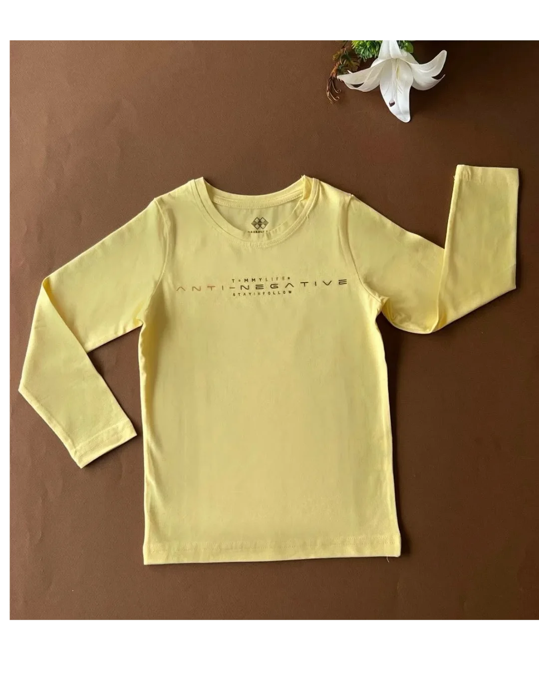 Tee-shirt enfant manches longues en coton
