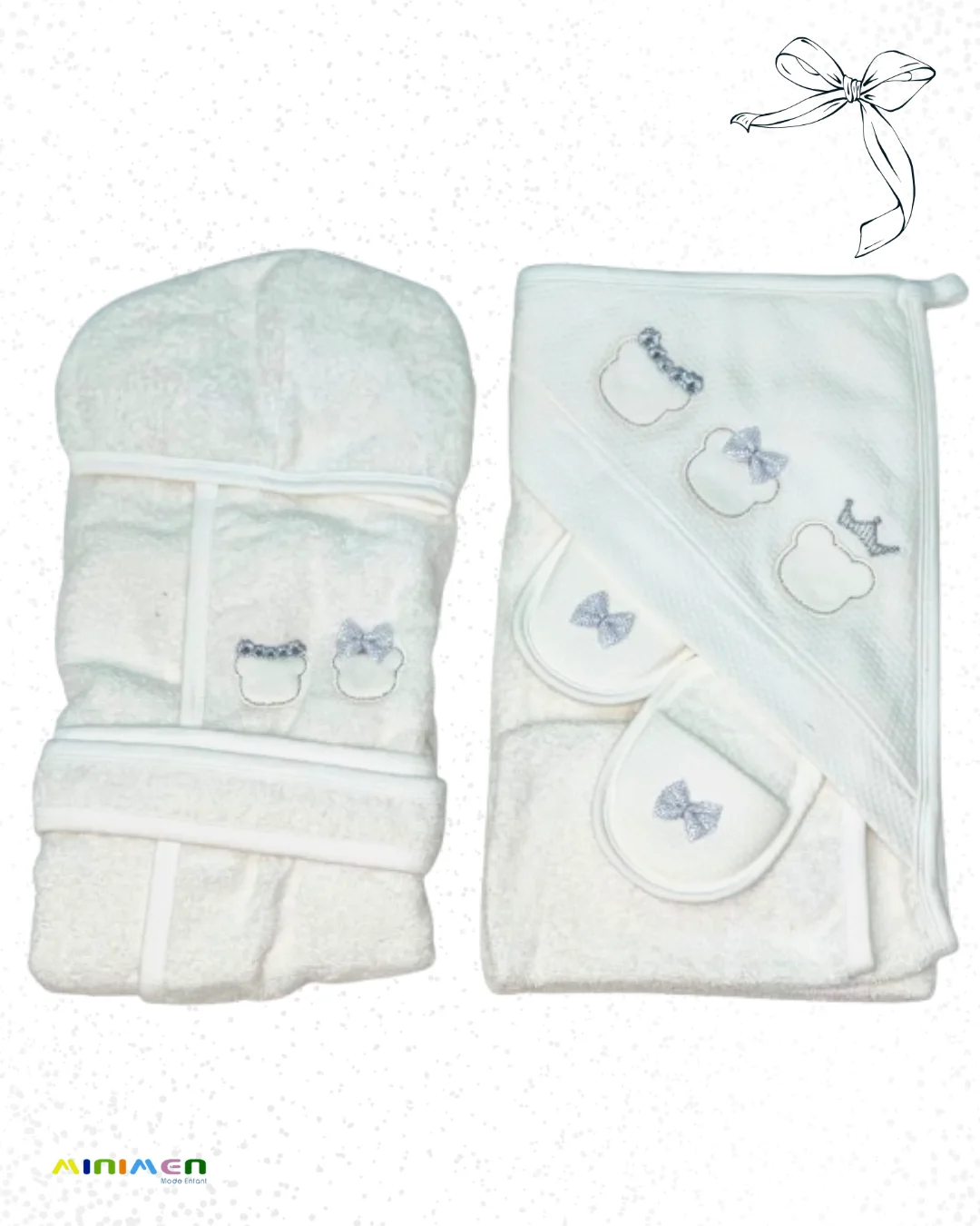 Sortie de bain bébé  4 piéces